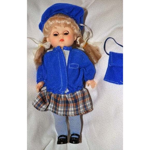 Ginny vogue Posable doll 8" Back to School #70001 Plaid Skirt Lot #5 - Picture 2 of 10